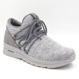 Aqua College Women Waterproof Low Wedge Sneaker Shyla Size US 8M Grey Multi Knit